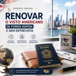 Imagem da notícia Como renovar o visto americano de forma rápida e sem entrevista